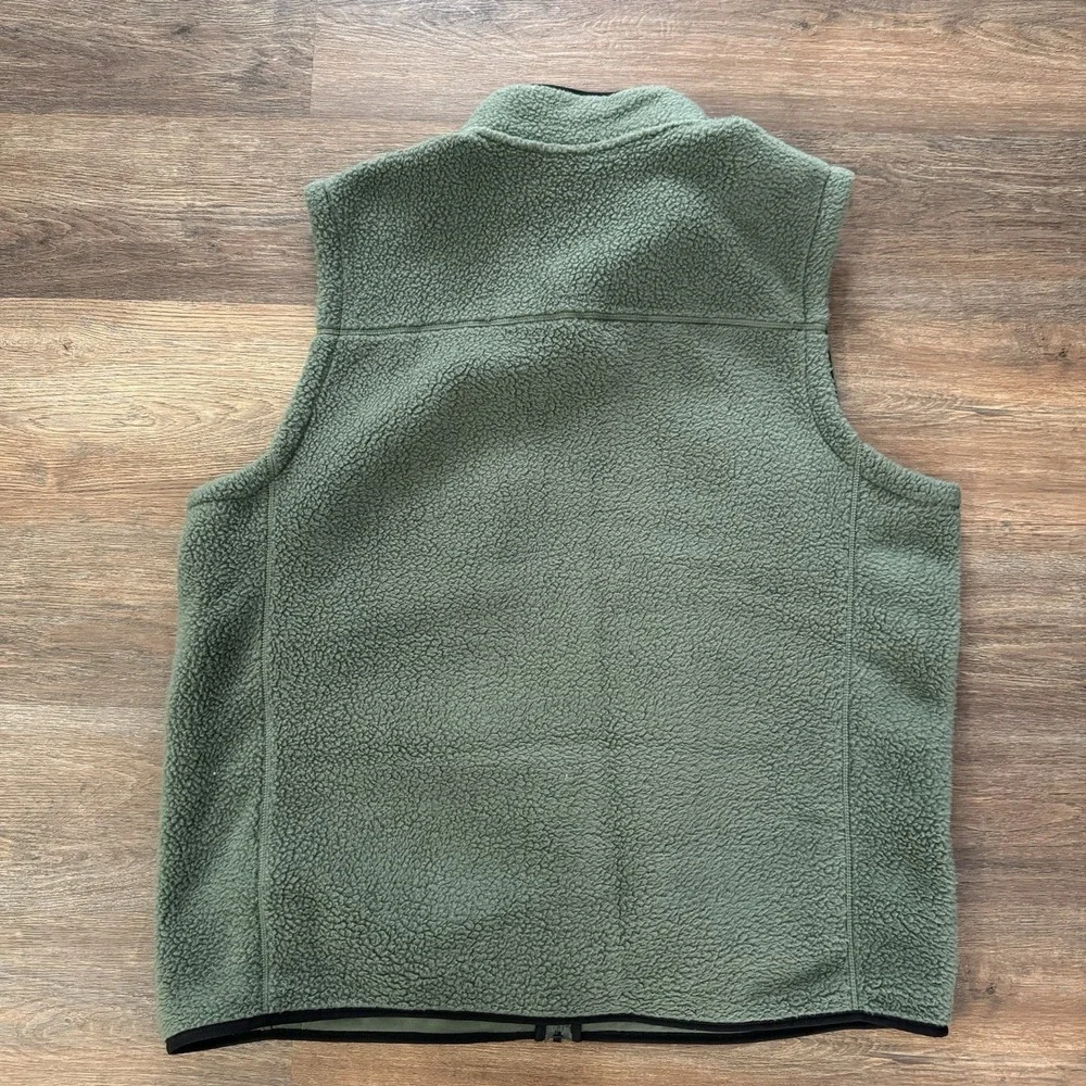 The‎ North Face North Peak Sherpa Fleece Vest Green Men's Sz XXL Gorp Outdoor